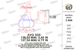 Fall Pumpkin Sign Laser Cut. Fall Decor SVG Product Image 2