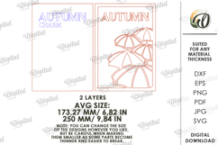 Fall Wall Sign Laser Cut. Autumn Wall Decor SVG Product Image 2