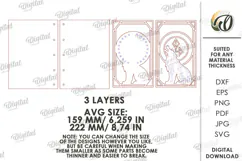 Fantasy Notebook Cover Laser Cut. Journal Cover. Wolf SVG Product Image 2