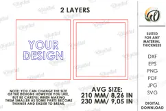 3D Footprint sign Laser Cut. Baby wall decor SVG Product Image 2