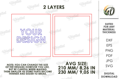 3D Handprint sign Laser Cut. Baby wall decor SVG Product Image 2