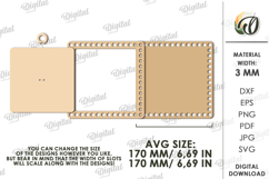 Crochet Basket Bases Bundle Laser Cut. Basket Lid Base SVG Product Image 5