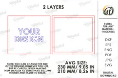 3D Footprint sign Laser Cut. Baby wall decor SVG Product Image 2