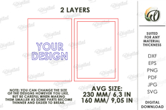 3D Footprint sign Laser Cut. Baby wall decor SVG Product Image 2