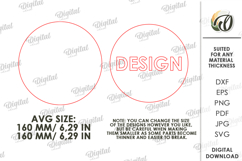 Boho Wall Art Lasercut. Wooden Nature Scene Decor SVG Product Image 2