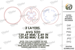 Tomato and Avocado Trinket Dishes Lasercut. Jewelry Dish SVG Product Image 2