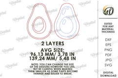 Tomato and Avocado Trinket Dishes Lasercut. Jewelry Dish SVG Product Image 3