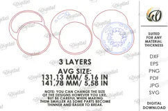 Kiwi and Pear Trinket Dishes Laser Cut. Jewelry Dish SVG Product Image 2