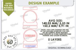 Funny Photo Frame Laser Cut. 3D Photo Frame SVG Product Image 3