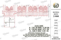 Gothic Candle Holder Laser Cut. Gothic Lantern SVG Product Image 3