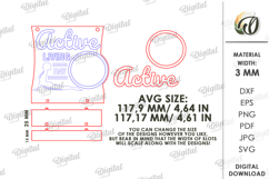 Habit Countdown plaque Laser cut. Health SVG Product Image 2