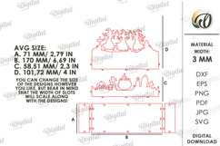 Halloween Candle Holder Laser Cut. Halloween SVG Product Image 3