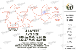 Halloween Gnomes Bundle Laser Cut. Halloween Decor SVG Product Image 2