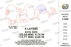 Halloween Gnome Laser Cut. Halloween Decor SVG Product Image 2