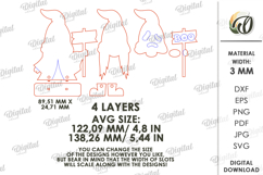 Halloween Gnome Laser Cut. Halloween Decor SVG Product Image 2