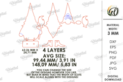 Halloween Gnome Laser Cut. Halloween Decor SVG Product Image 2