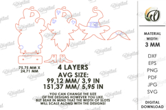 Halloween Gnome Laser Cut. Halloween Decor SVG Product Image 2