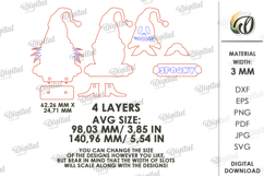 Halloween Gnome Laser Cut. Halloween Decor SVG Product Image 2