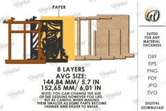 Halloween Window Lantern Laser Cut. Halloween Lamp SVG Product Image 2