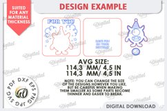 Happy Birthday Kids Card Laser Cut. Greeting Card SVG Product Image 3