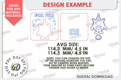 Happy Birthday Kids Card Laser Cut. Greeting Card SVG Product Image 3