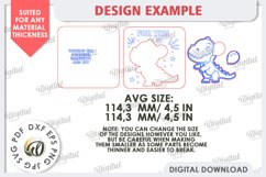 Happy Birthday Kids Card Laser Cut. Greeting Card SVG Product Image 3