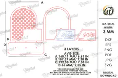 3D Jewelry Display Stand Laser Cut. Jewelry Organizer SVG Product Image 2