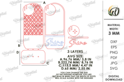 3D Jewelry Display Stand Laser Cut. Jewelry Organizer SVG Product Image 2