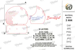 3D Jewelry Display Stand Laser Cut. Jewelry Organizer SVG Product Image 2