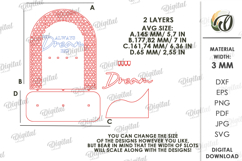 3D Jewelry Display Stand Laser Cut. Jewelry Organizer SVG Product Image 2