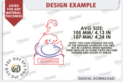 Easter Duck Money Holder Laser Cut. Easter Gift SVG Product Image 2