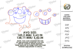 Kids Monsters Decor Lasercut. Cute Monster Door Corner Decor Product Image 2