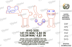 Kids Monsters Decor Lasercut. Cute Monster Door Corner Decor Product Image 2
