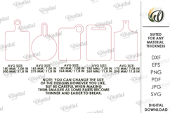 Kitchen Cutting Board Engravings Bundle Lasercut.Kitchen SVG Product Image 2