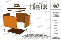 Decorative Jewelry Box Laser cut. Keepsake Box SVG Product Image 2