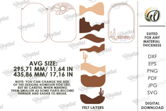 3D Felt Memory Organizer Laser Cut. Wall Home Decor SVG Product Image 2