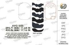 3D Felt Memory Organizer Laser Cut. Wall Home Decor SVG Product Image 2