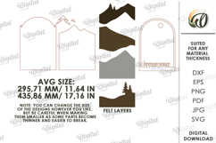 3D Felt Memory Organizer Laser Cut. Wall Home Decor SVG Product Image 2