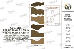 3D Felt Memory Organizer Laser Cut. Wall Home Decor SVG Product Image 2