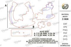 Lucky Shamrock Decor Laser Cut. Stand Decor SVG Product Image 2