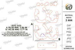 Lucky Shamrock Decor Laser Cut. Stand Decor SVG Product Image 2