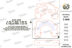 Lucky Shamrock Decor Laser Cut. Stand Decor SVG Product Image 2