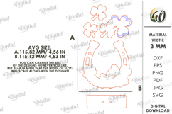 Lucky Shamrock Decor Laser Cut. Stand Decor SVG Product Image 2