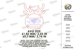 Macrame Christmas Ornament Lasercut.Christmas Tree Decor SVG Product Image 2