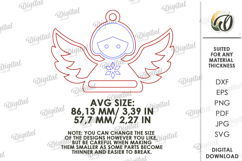 Macrame Christmas Ornament Lasercut.Christmas Tree Decor SVG Product Image 2