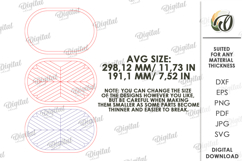 Modern Serving Tray Laser Cut . Wooden Tray SVG Product Image 2