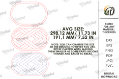 Modern Serving Tray Laser Cut . Wooden Tray SVG Product Image 2