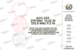 Modern Serving Tray Laser Cut . Wooden Tray SVG Product Image 2