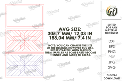 Modern Serving Tray Laser Cut . Wooden Tray SVG Product Image 2