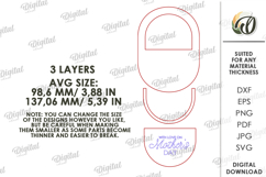 3D Mother's Day Floral Decor Laser Cut. Wall Decor SVG Product Image 2